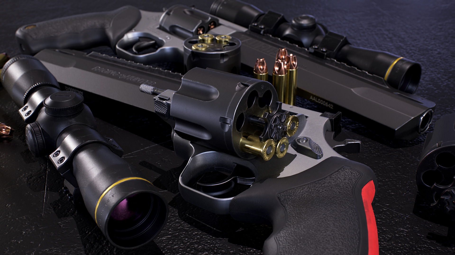 Taurus Raging Hunter 44 Magnum Low-poly 3D model_21