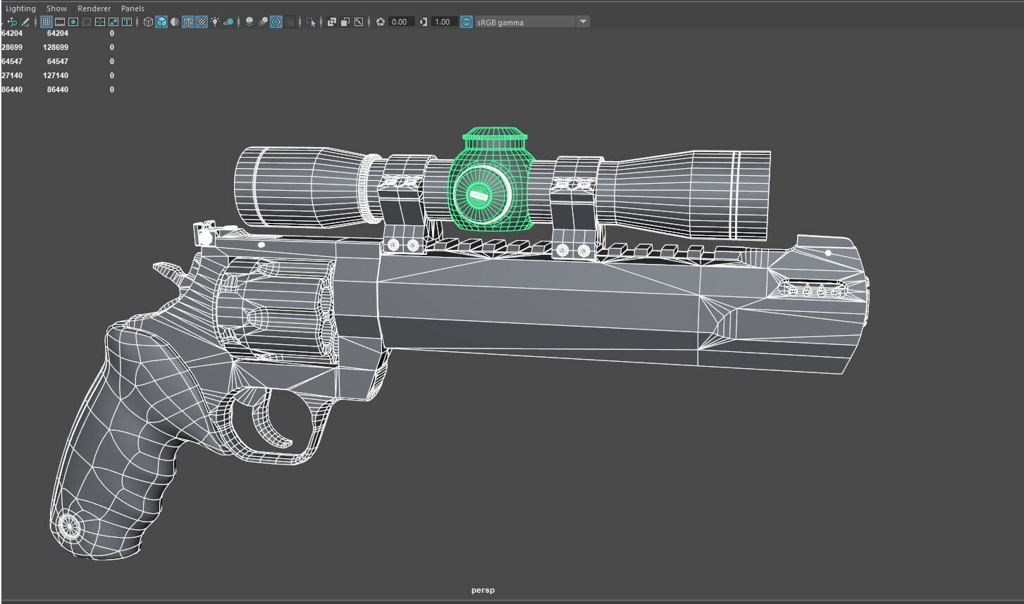 Taurus Raging Hunter 44 Magnum Low-poly 3D model_24
