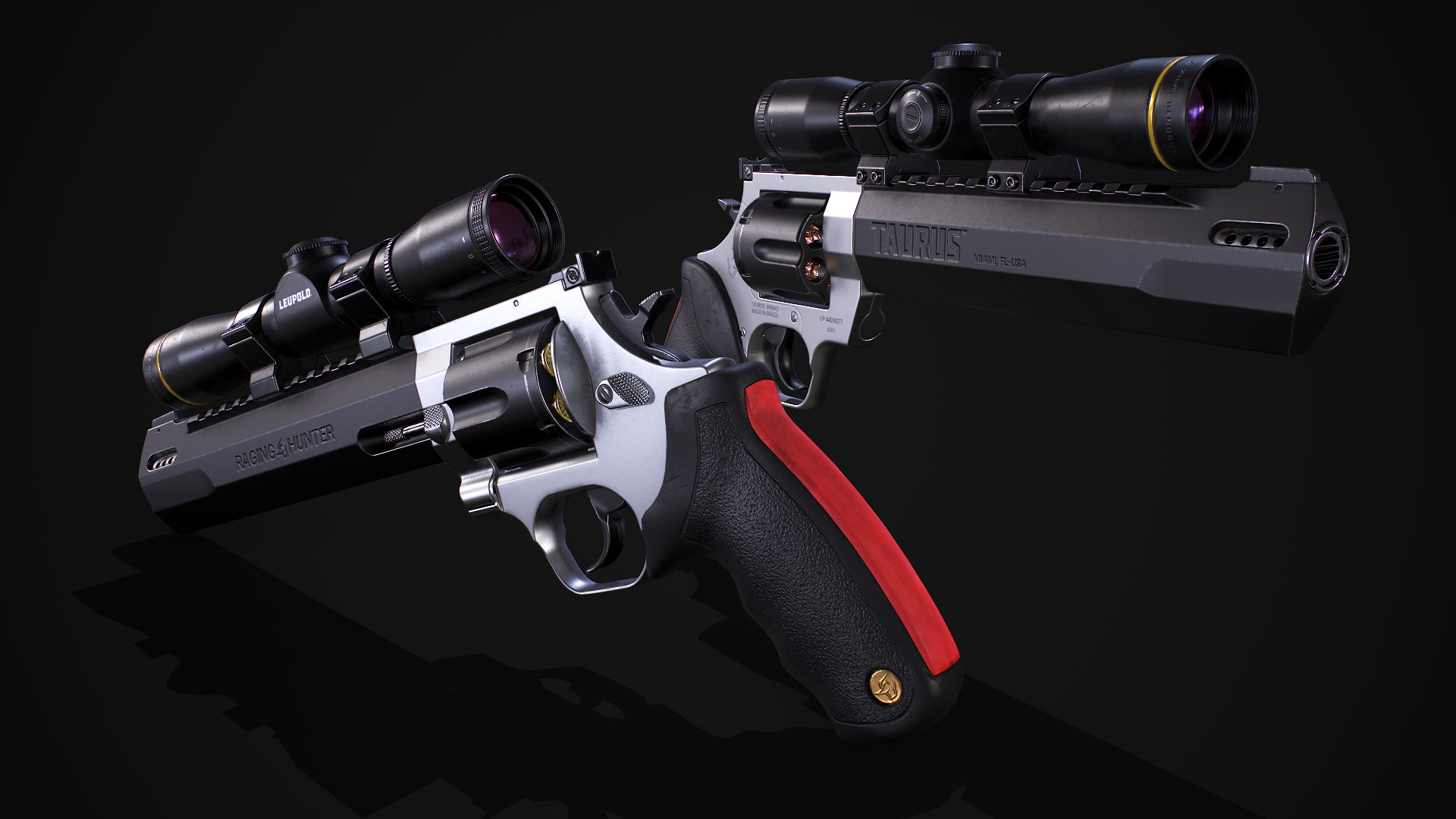 Taurus Raging Hunter 44 Magnum Low-poly 3D model_20