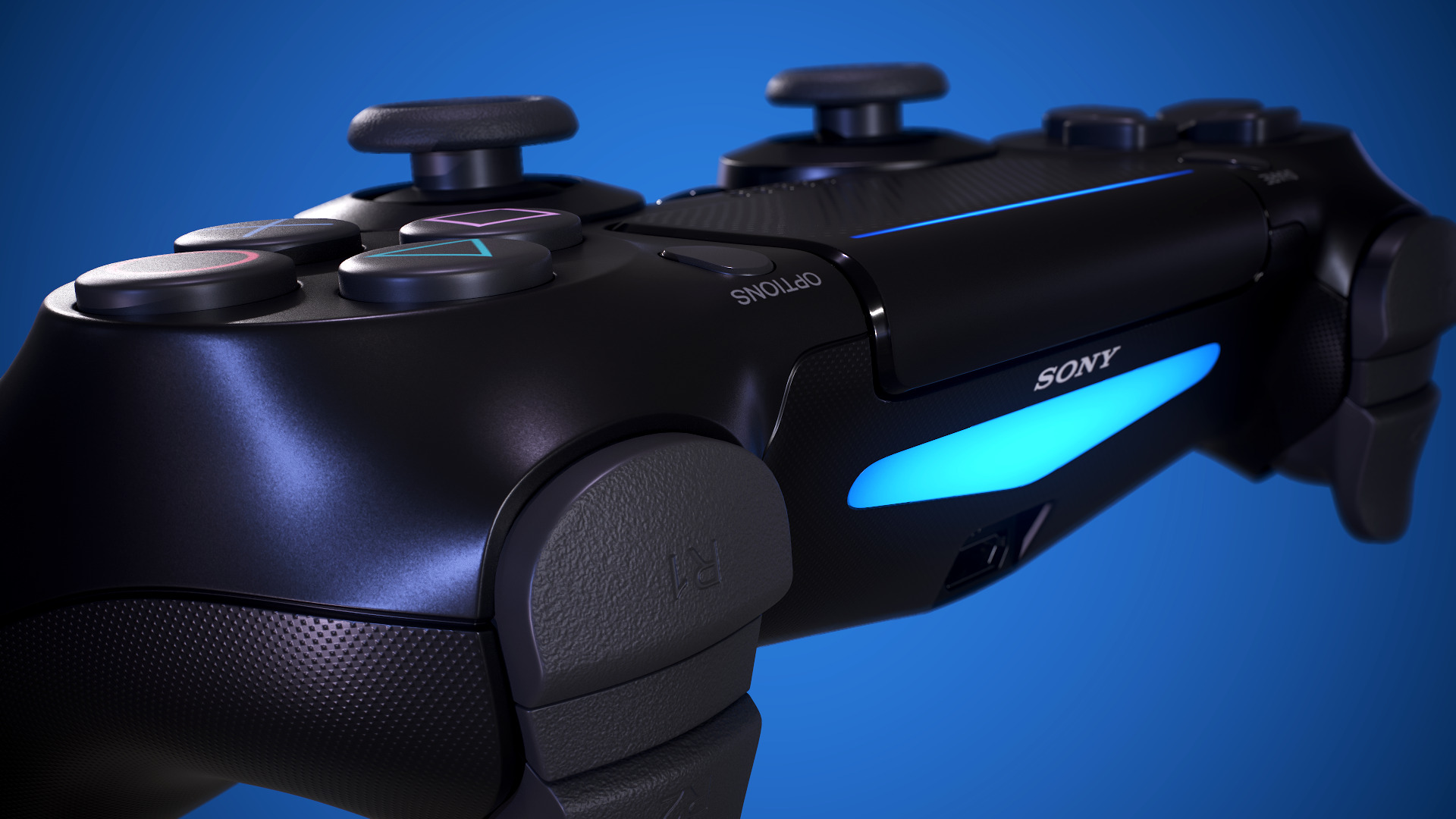 PS4 Dualshock Controller 3D model_12