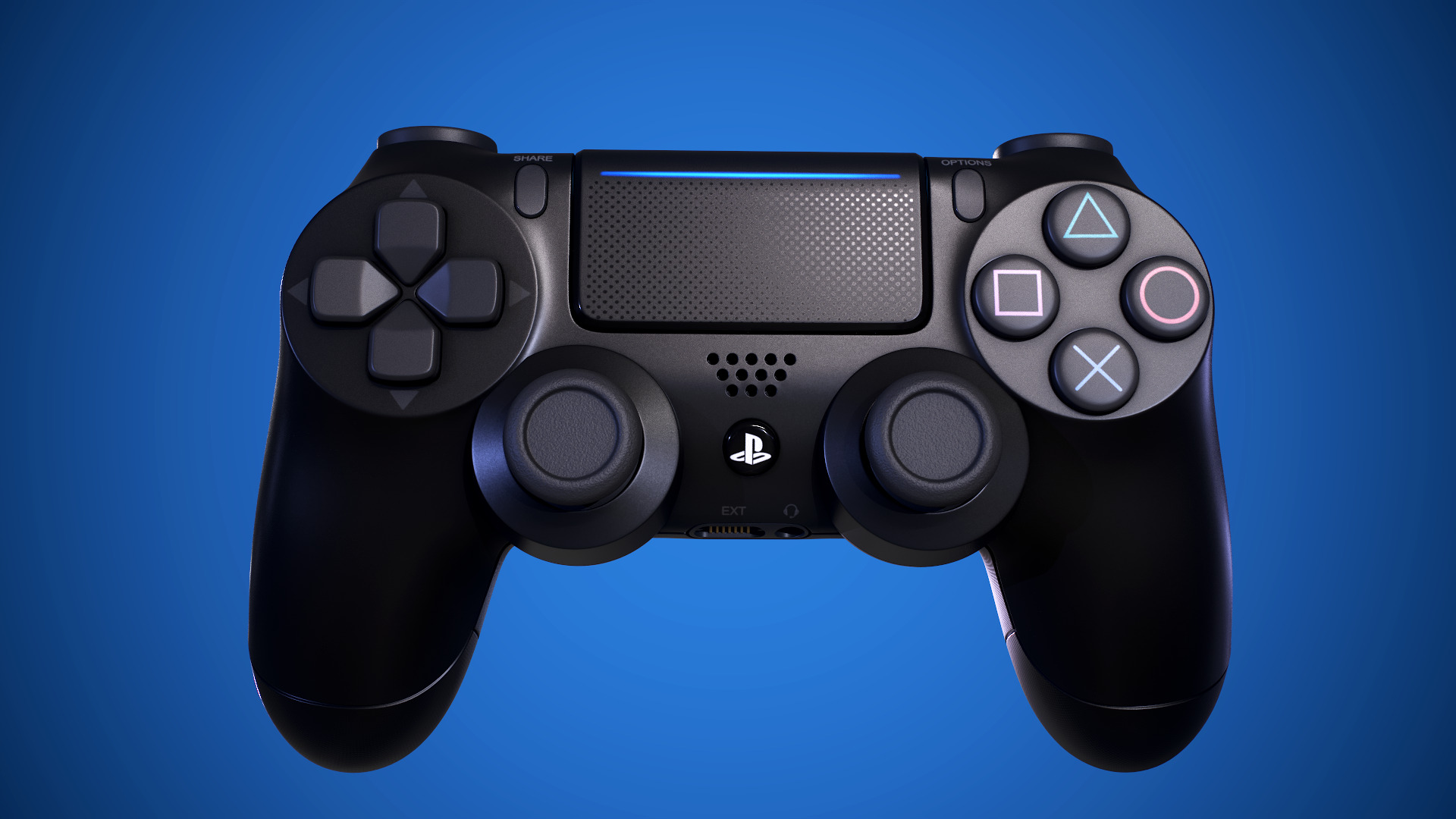 PS4 Dualshock Controller 3D model_8