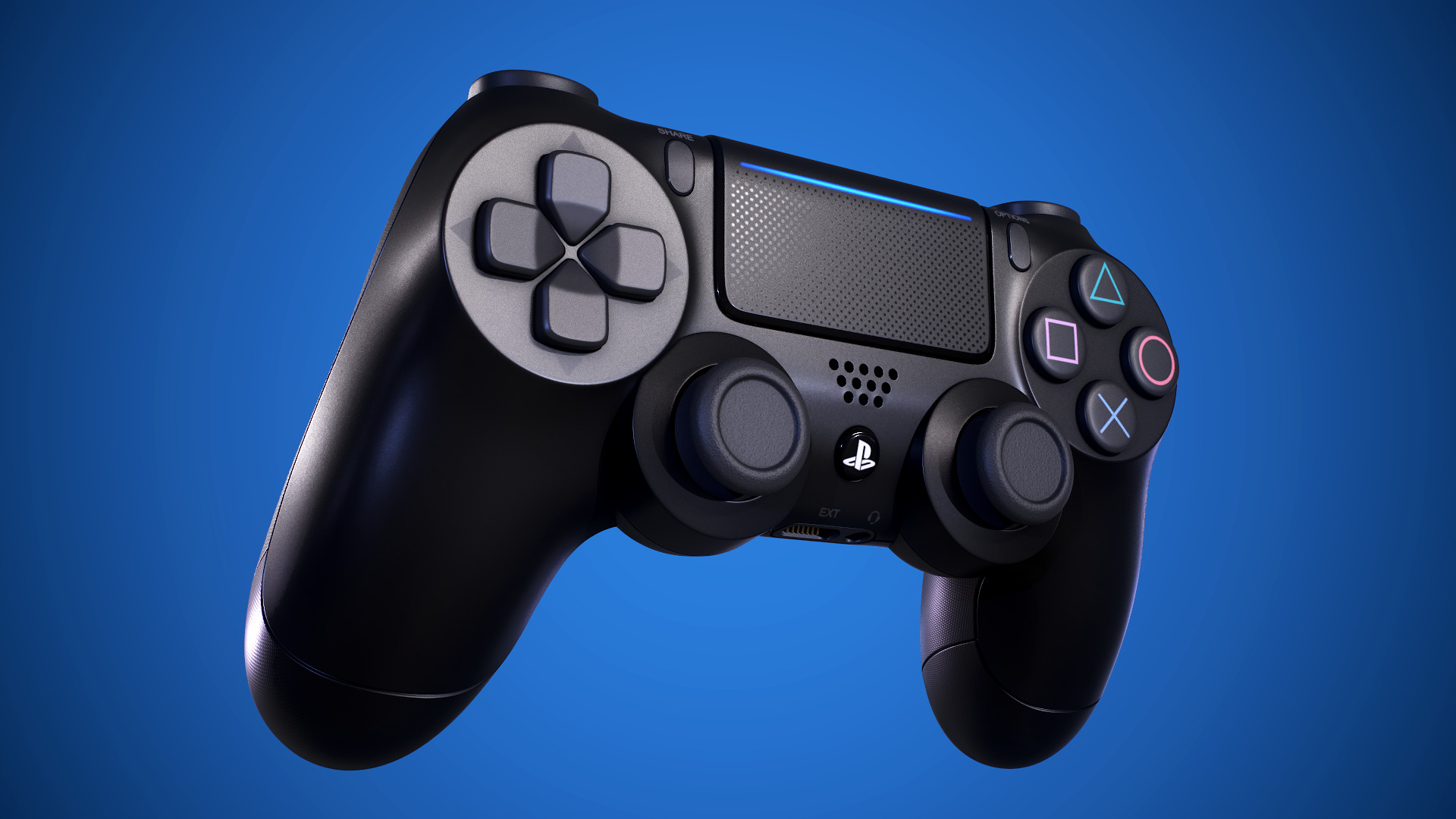 PS4 Dualshock Controller 3D model_4