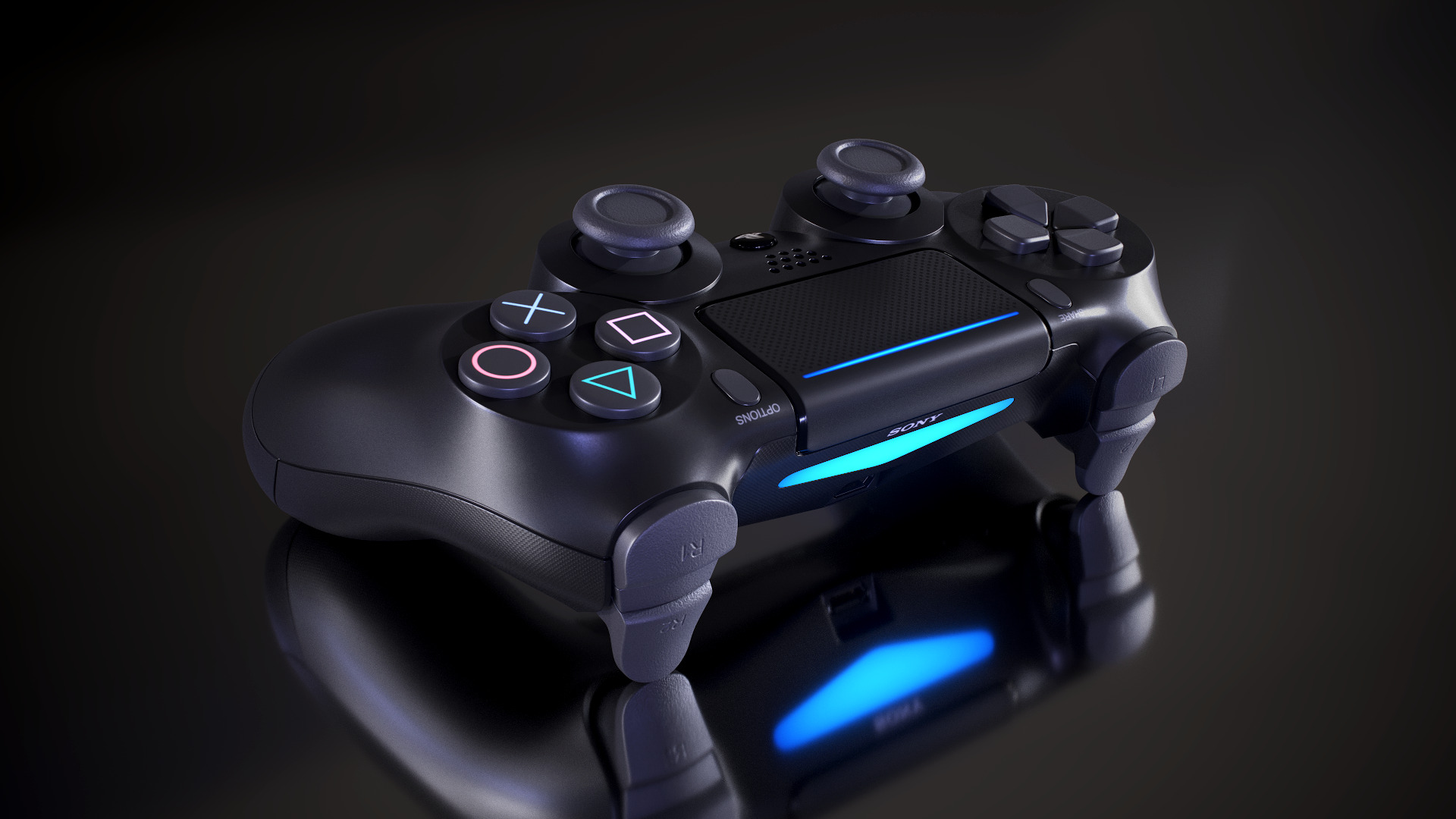 PS4 Dualshock Controller 3D model_17