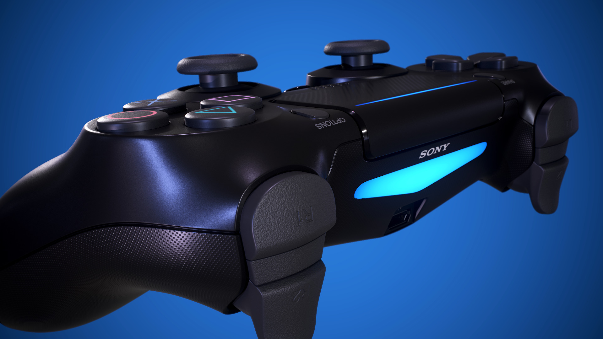 PS4 Dualshock Controller 3D model_1