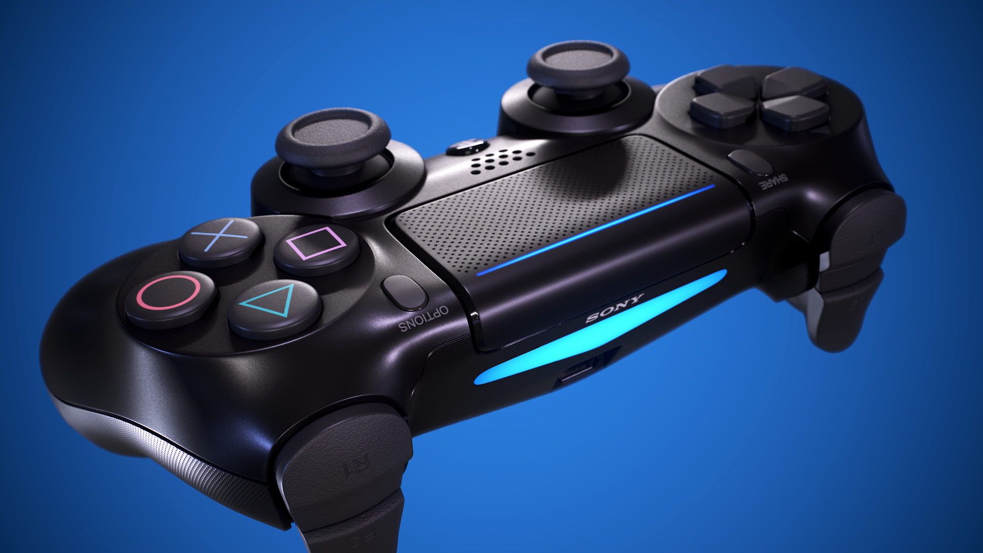 PS4 Dualshock Controller 3D model_2