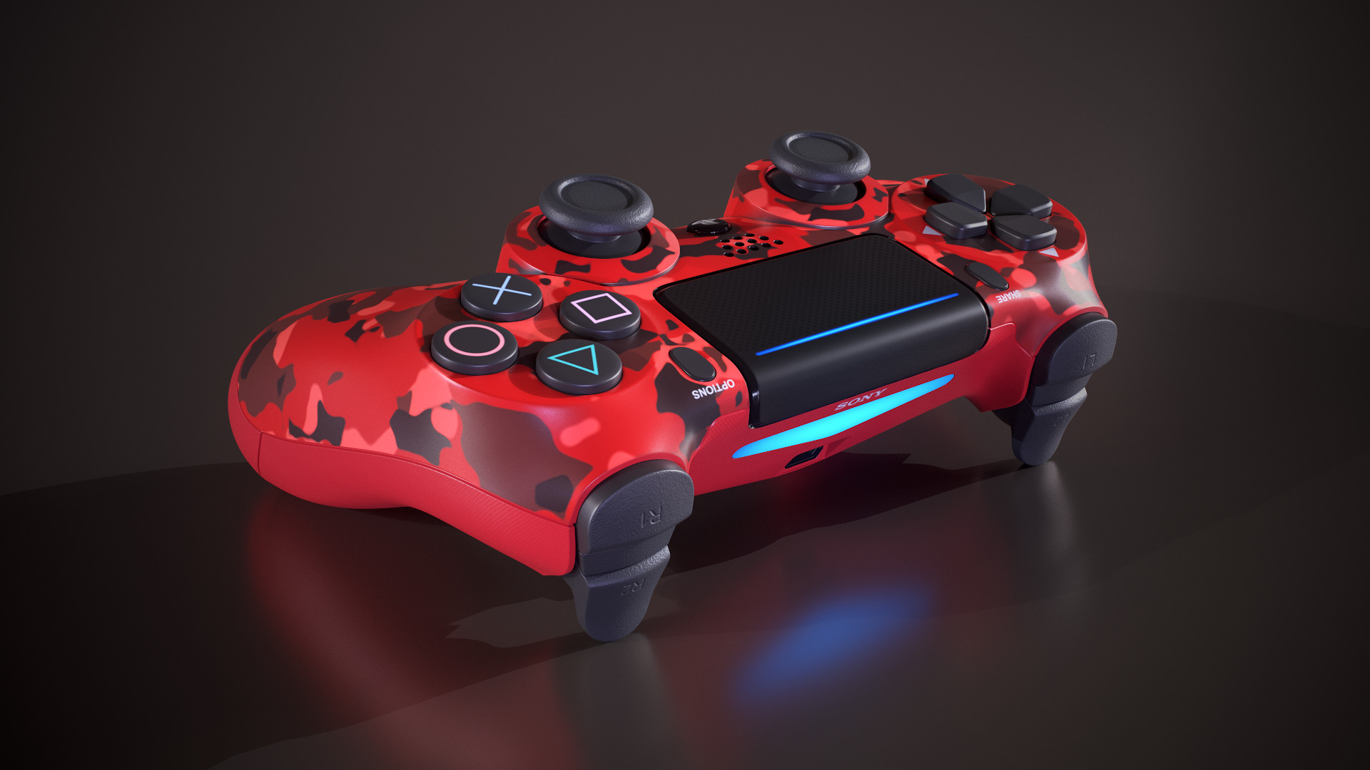 PS4 Dualshock Controller 3D model_20