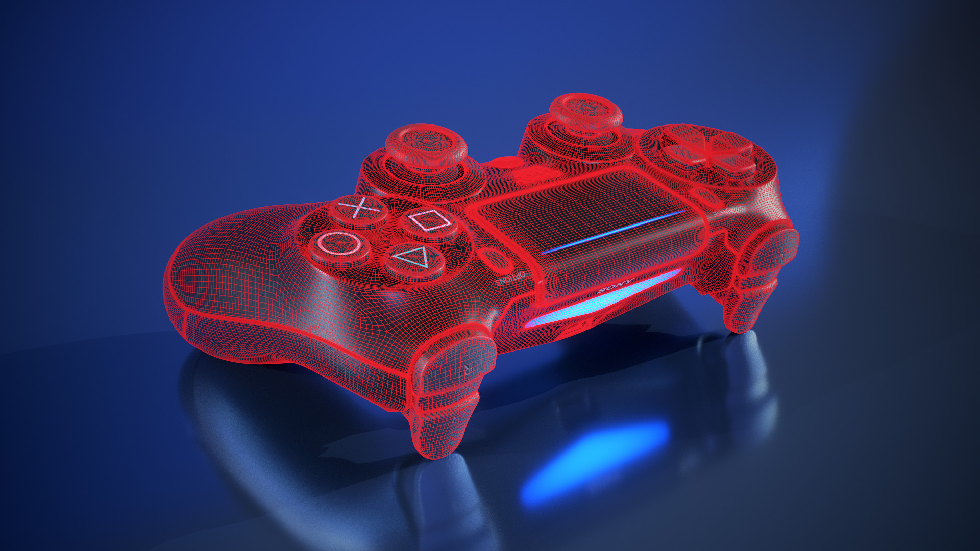 PS4 Dualshock Controller 3D model_24