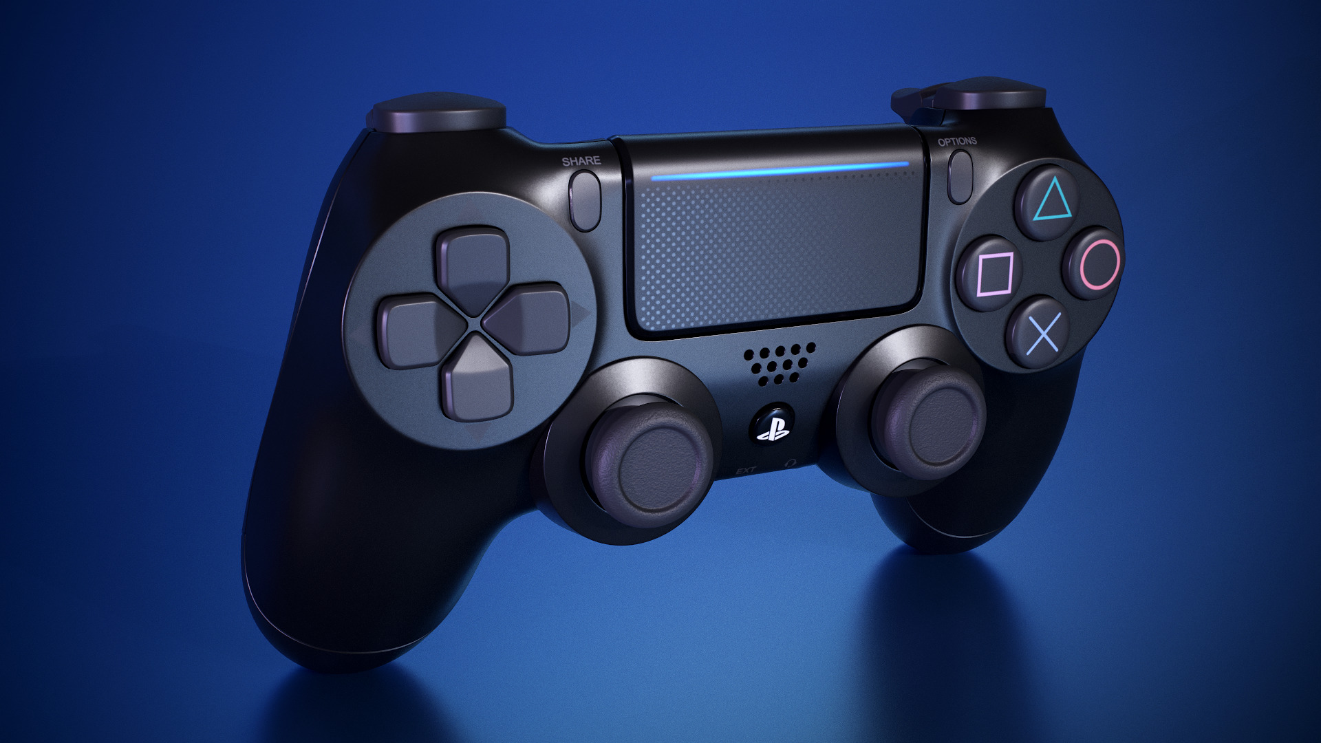 PS4 Dualshock Controller 3D model_15