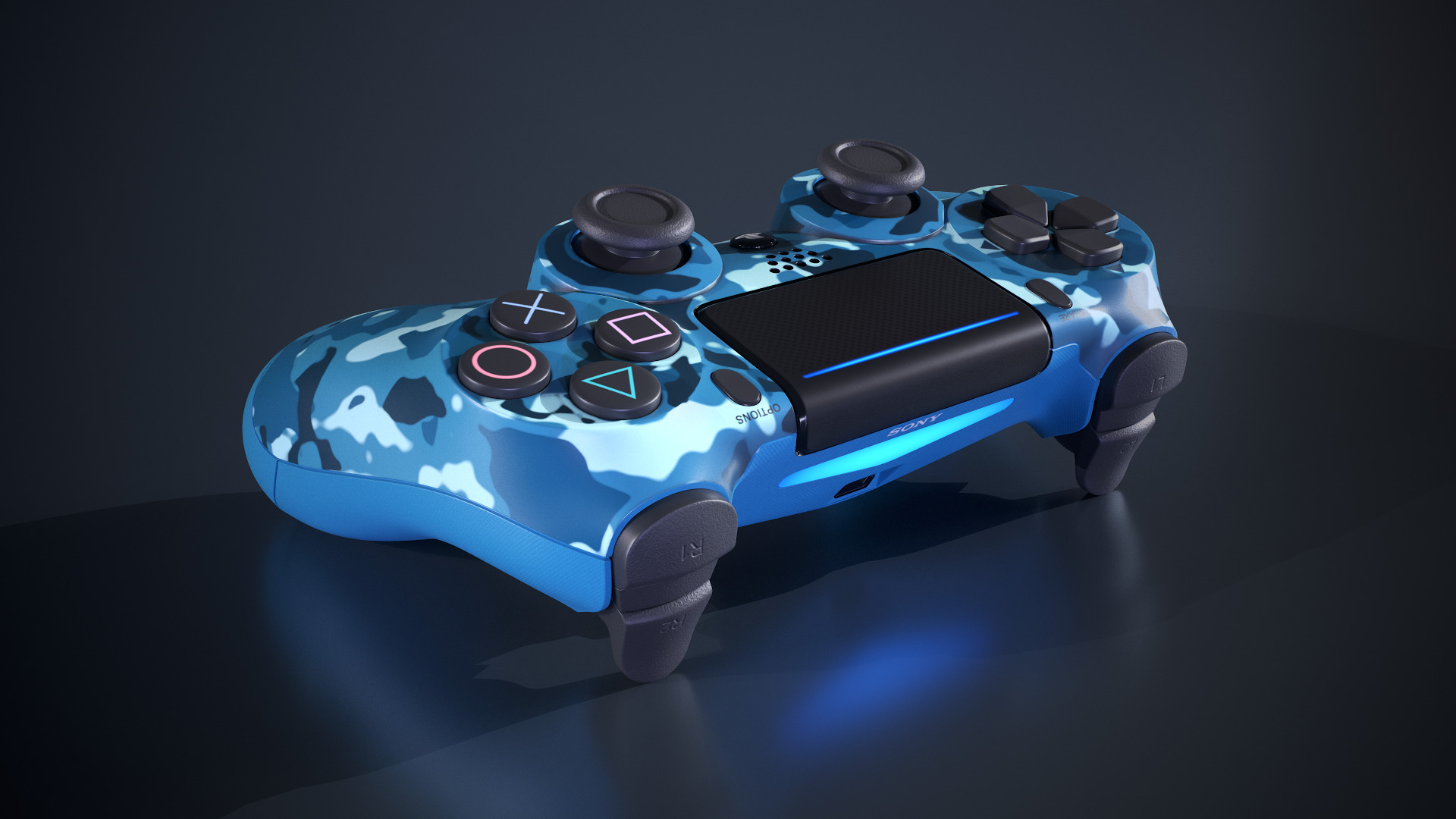 PS4 Dualshock Controller 3D model_19