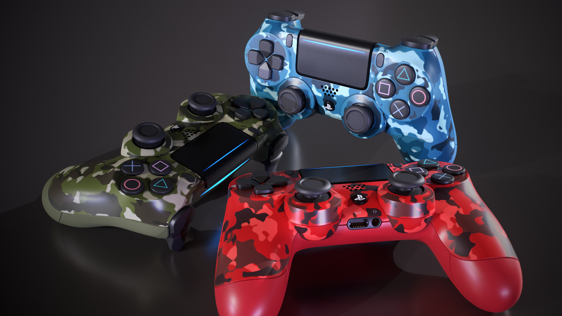 PS4 Dualshock Controller 3D model_22