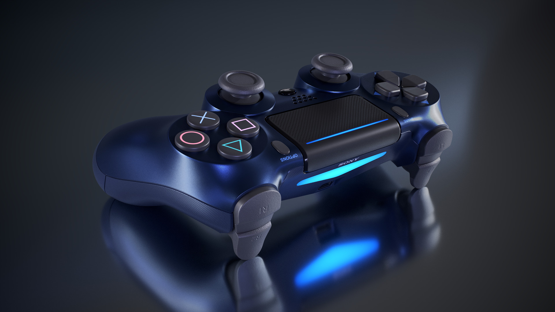 PS4 Dualshock Controller 3D model_21