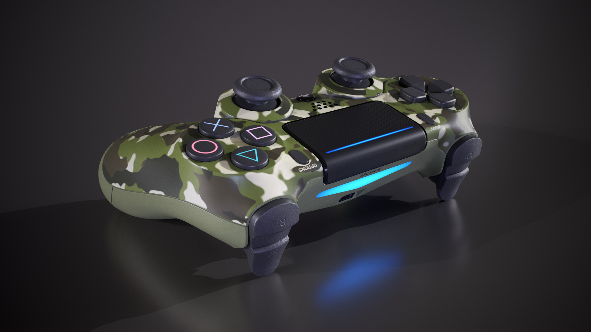 PS4 Dualshock Controller 3D model_18