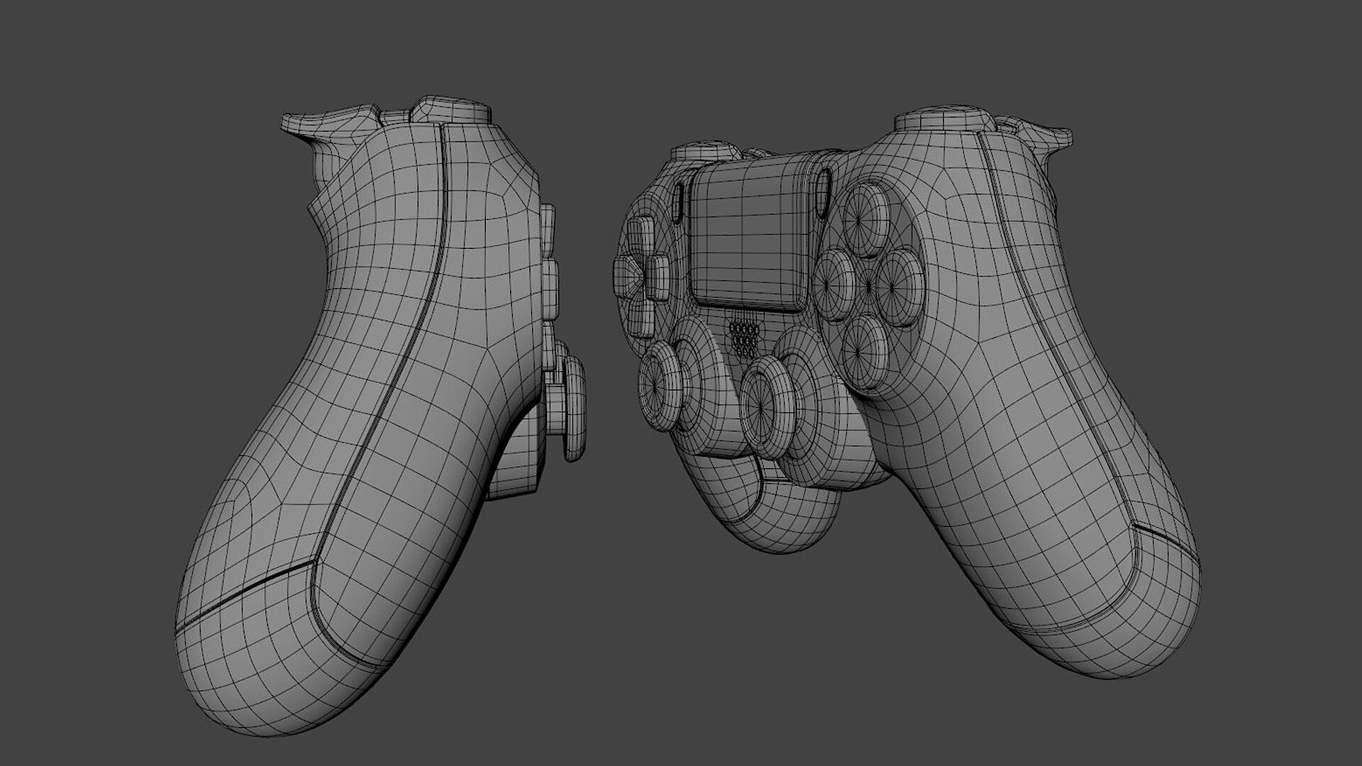 PS4 Dualshock Controller 3D model_25