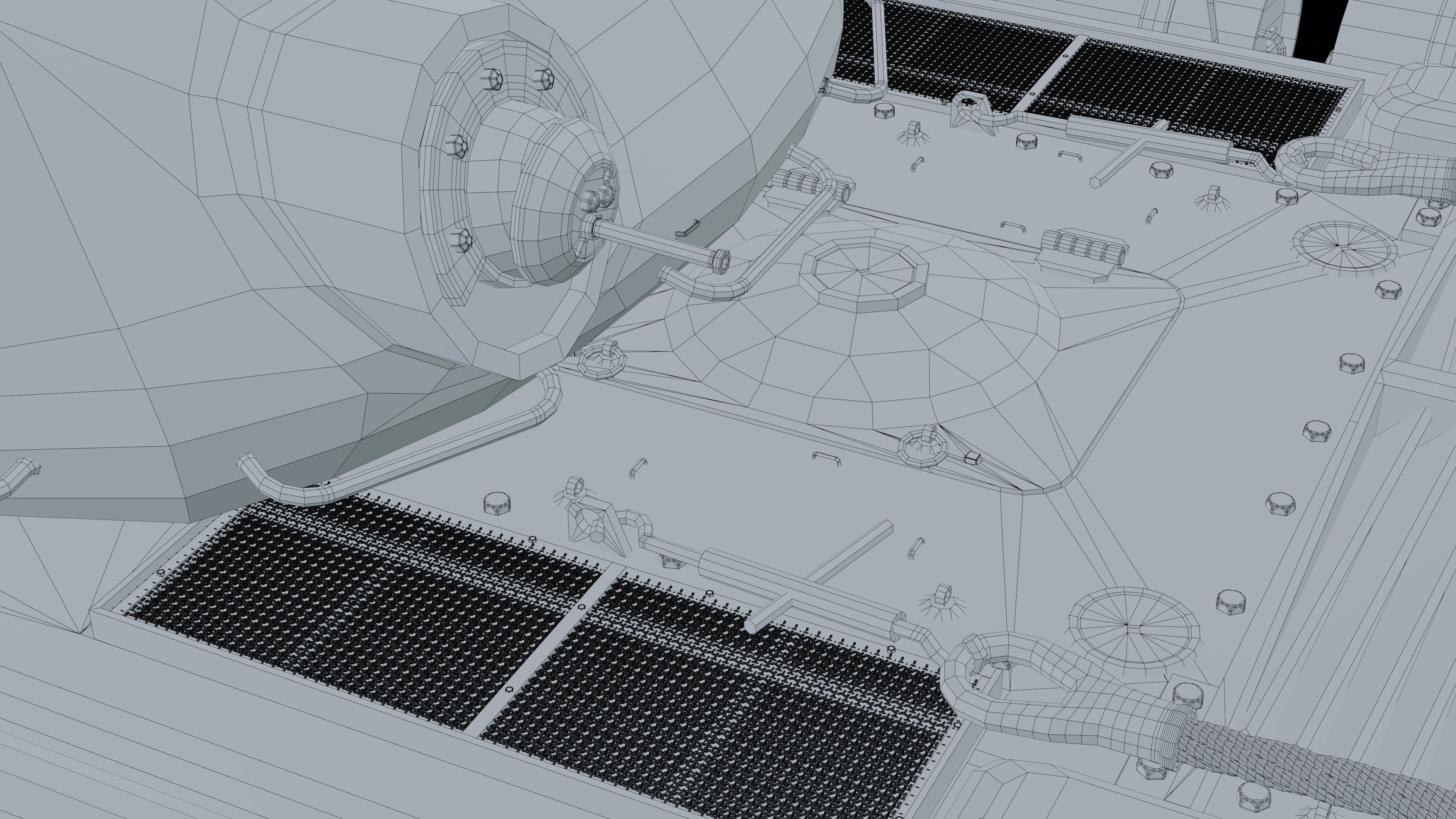 IS-2 Tank Base Mesh 3D model_7