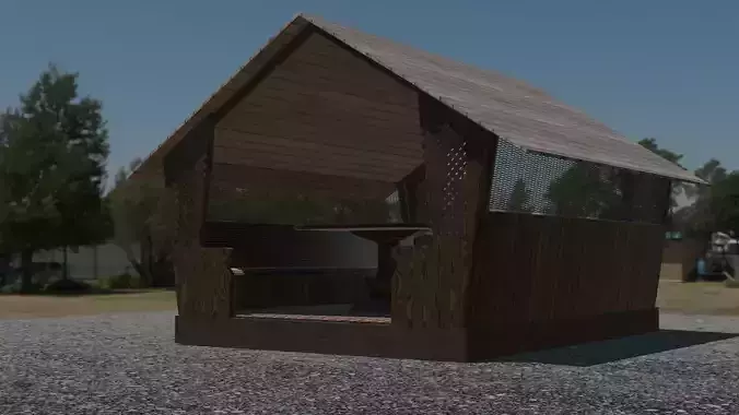 WOODEN GAZEBO
