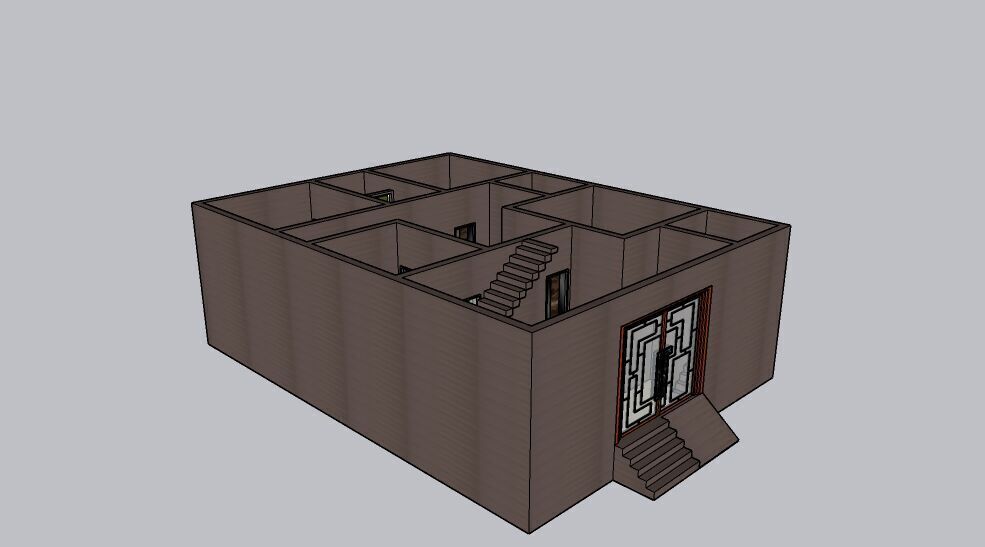 Modern House 3D Model Realistic Architectural Exterior Design  3D model_17