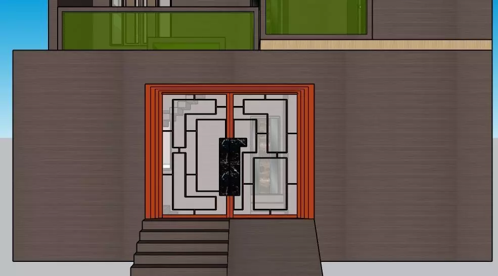 Modern House 3D Model Realistic Architectural Exterior Design  3D model_0