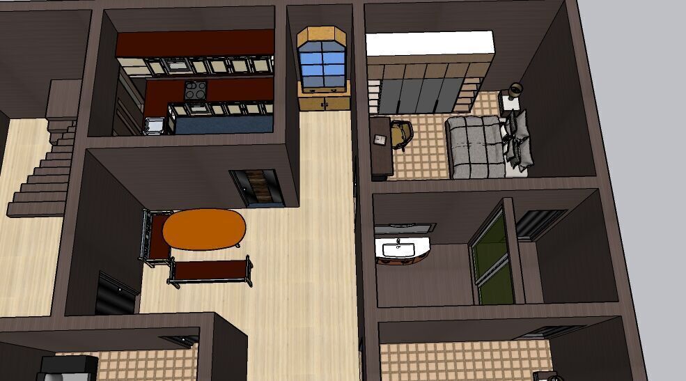 Modern House 3D Model Realistic Architectural Exterior Design  3D model_14