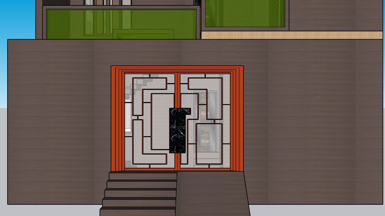 Modern House 3D Model Realistic Architectural Exterior Design  3D model_6