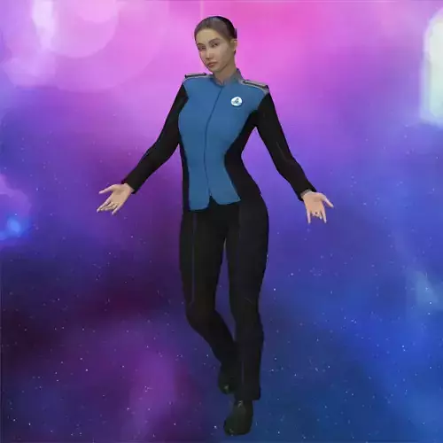 Planetary Union Uniform for La Femme 2 for Poser