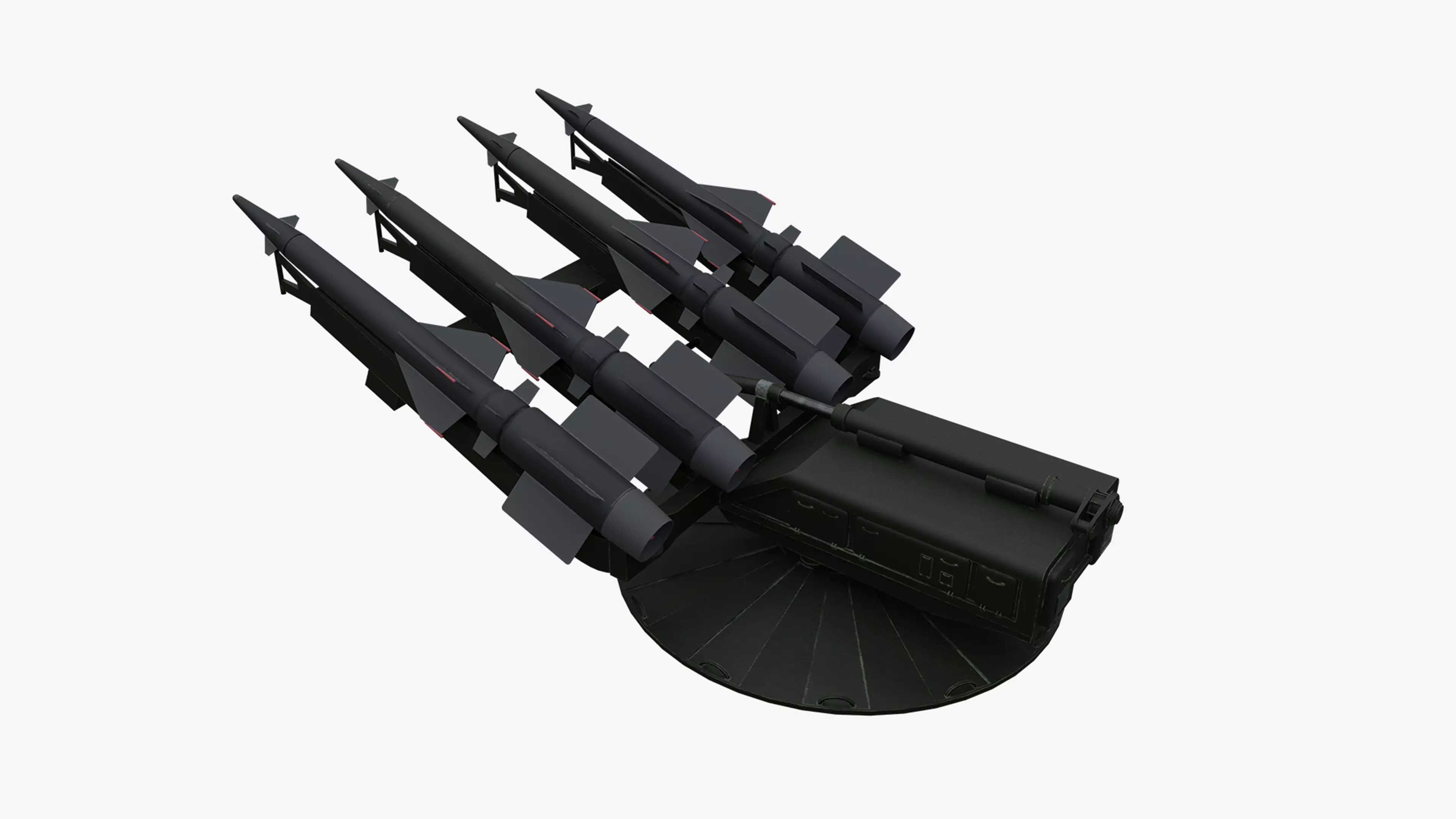 Missile Launcher Low-poly 3D model