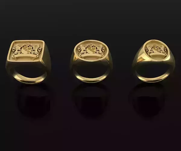 Crest of the Twin Lions 3D print model