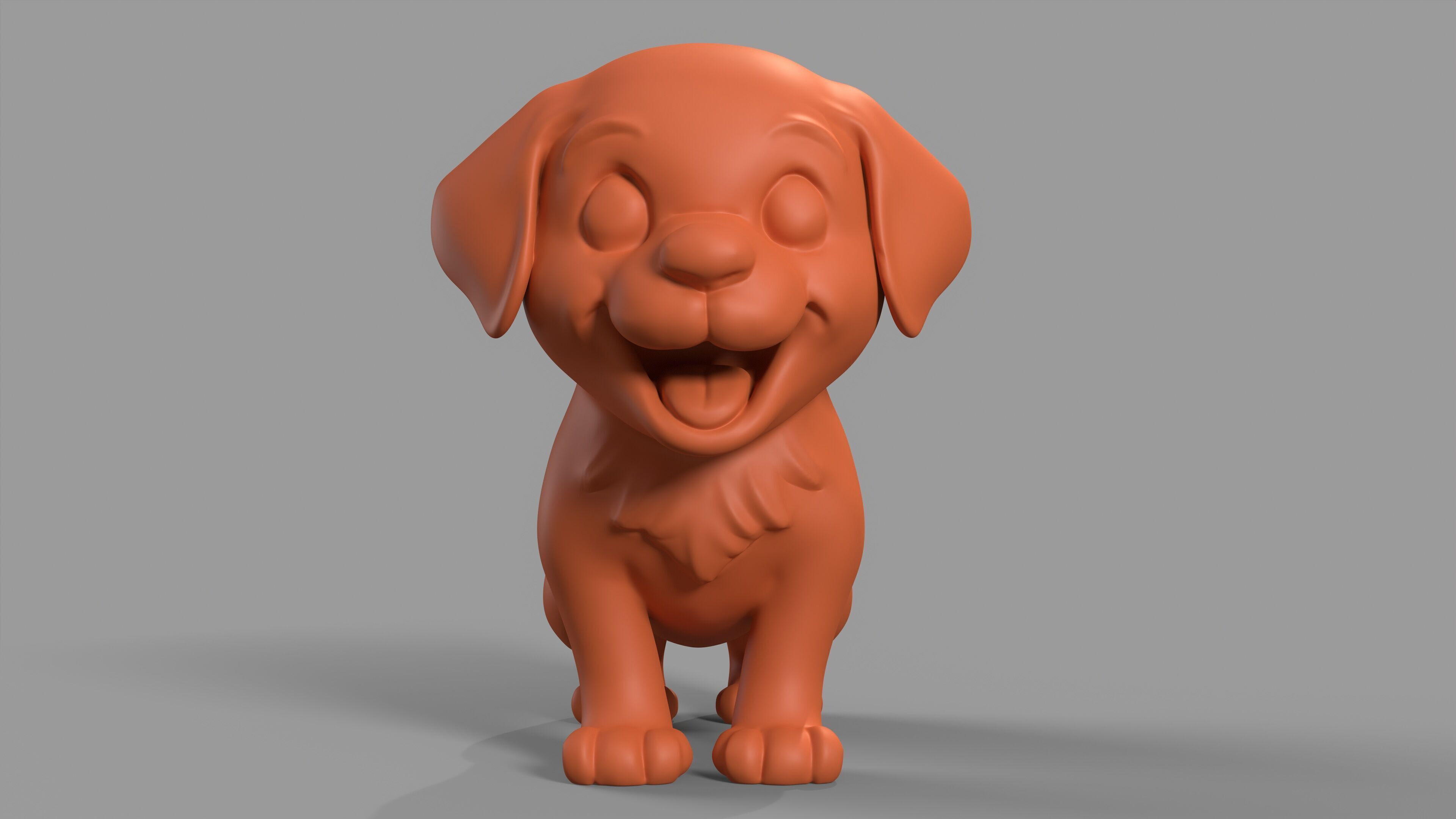 Golden Retriever Figurine 3D print model_4