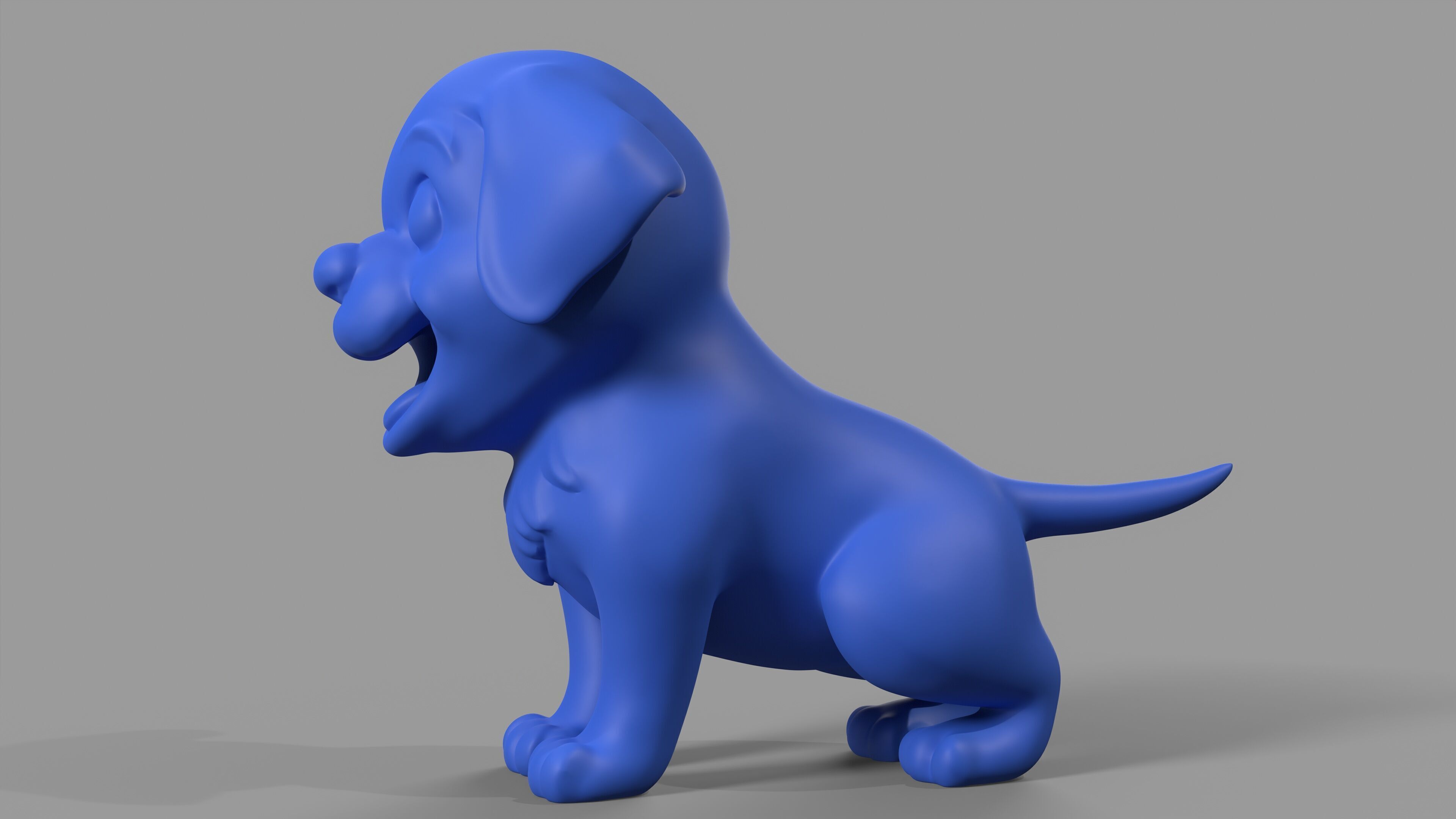 Golden Retriever Figurine 3D print model_7