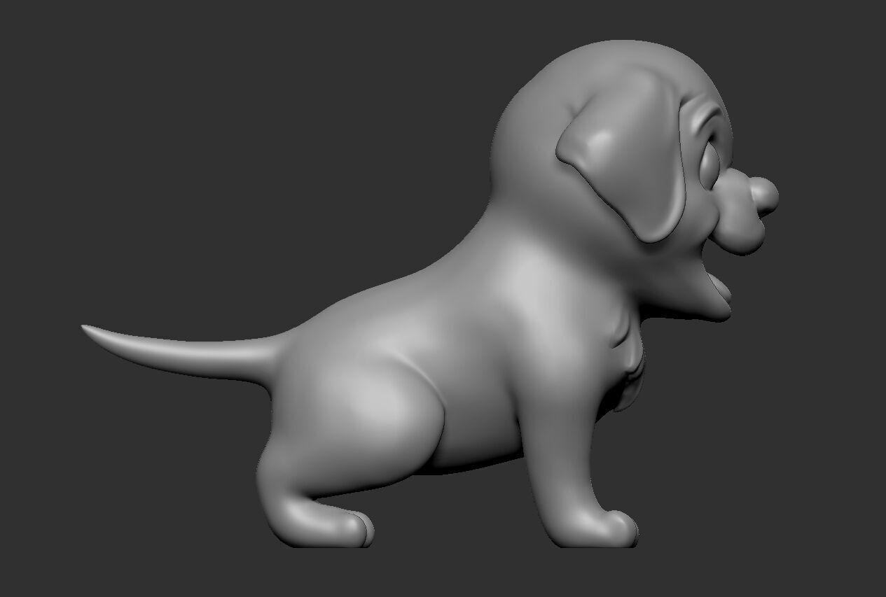 Golden Retriever Figurine 3D print model_10