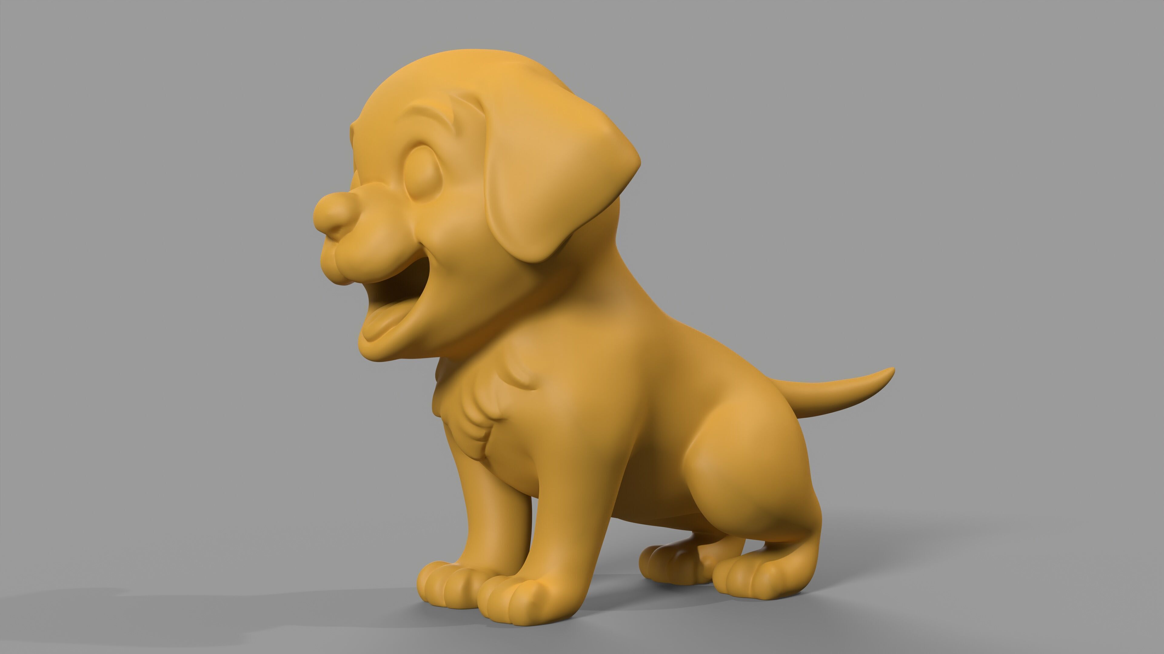 Golden Retriever Figurine 3D print model_6