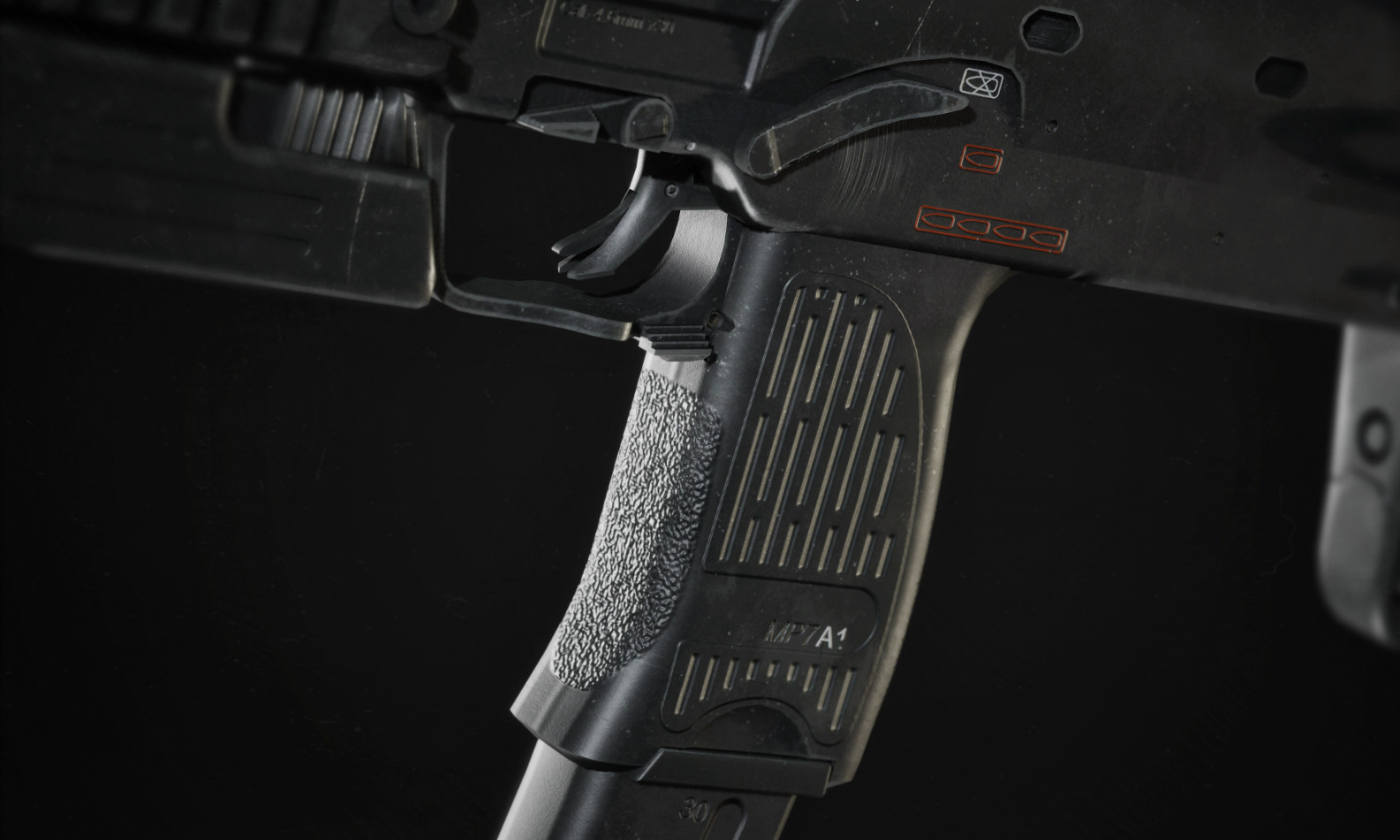 Battle Ready MP7A1 Low-poly 3D model_5