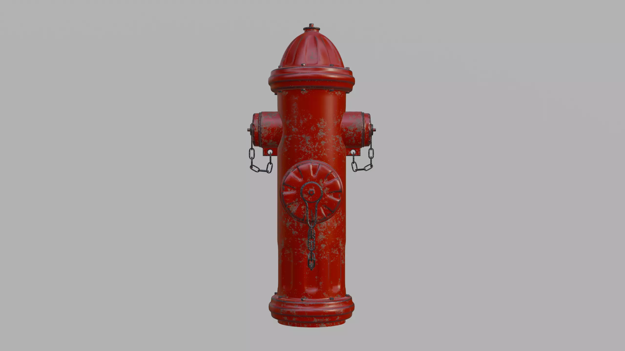 Damaged Fire Hydrant  3D model_0