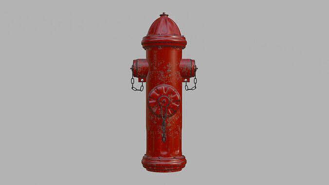 Damaged Fire Hydrant  3D model