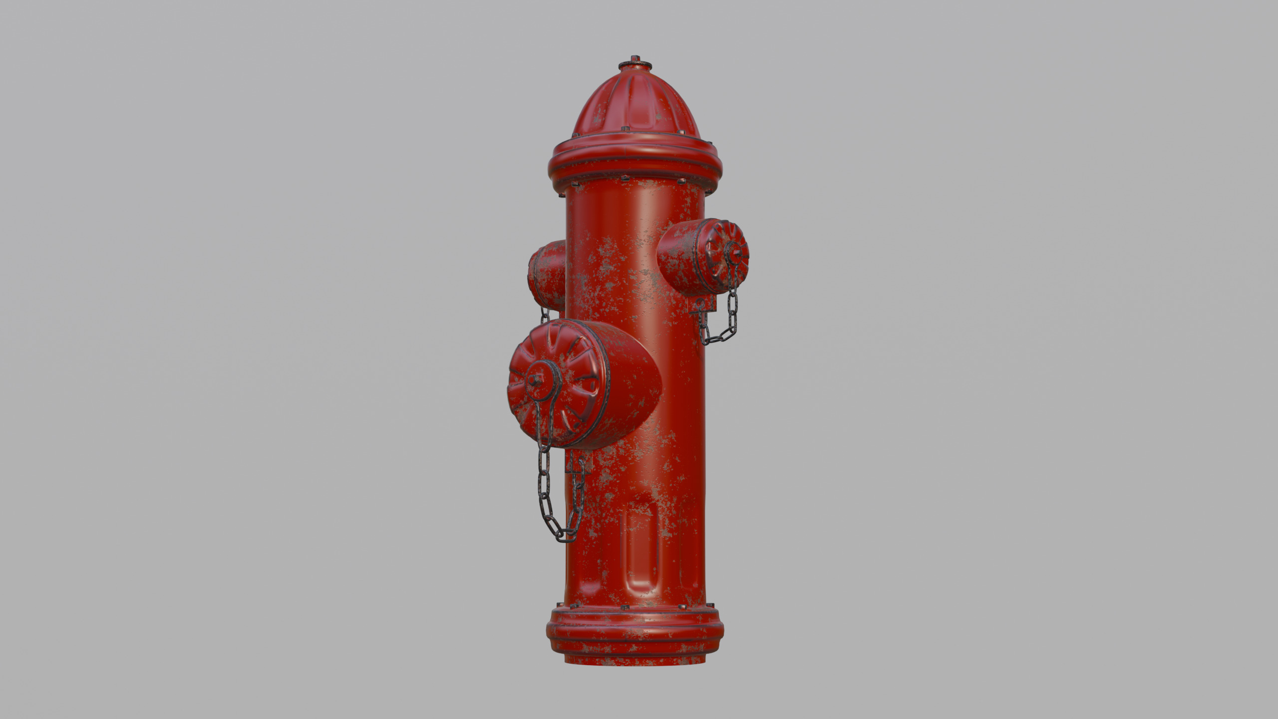 Damaged Fire Hydrant  3D model_1