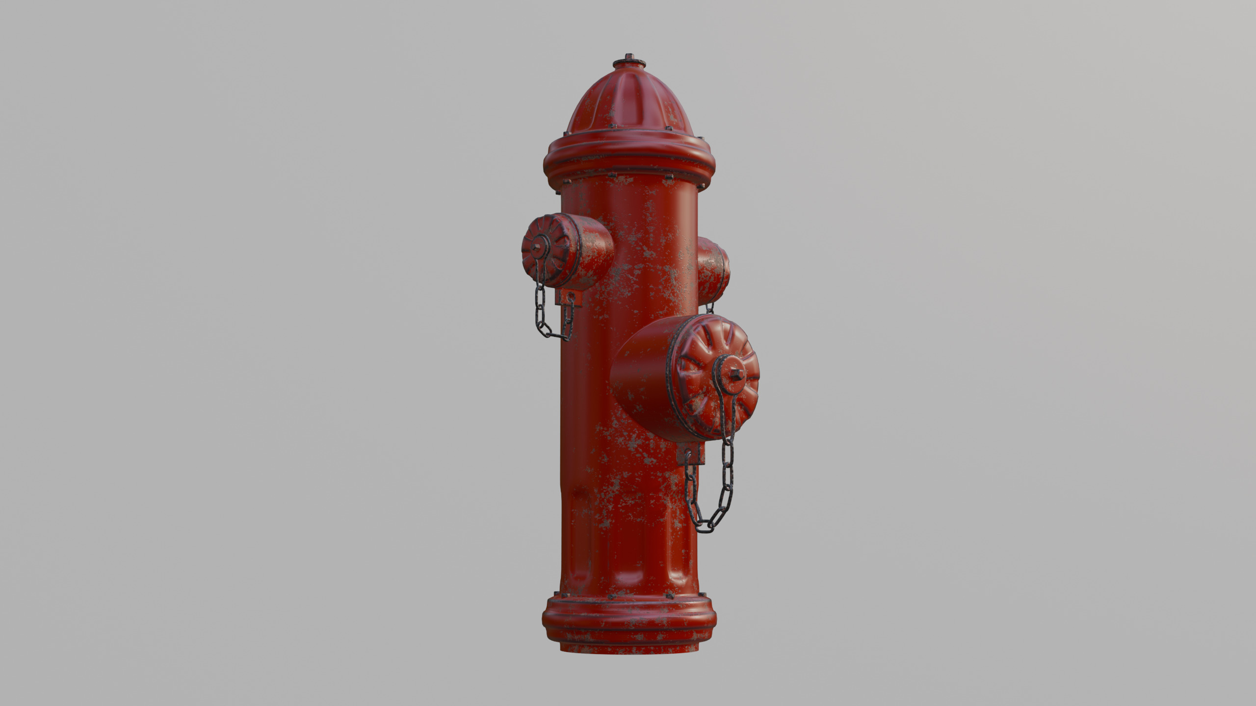 Damaged Fire Hydrant  3D model_2