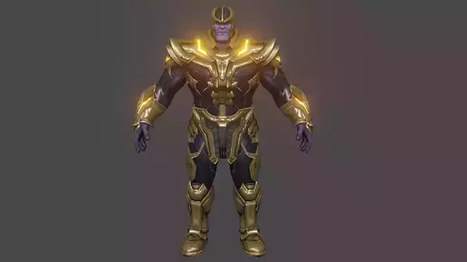 Thanos Low-poly 3D model
