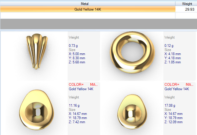 Avacado Pendant Necklace Charm Bracelet Jewelry 3D print model_24