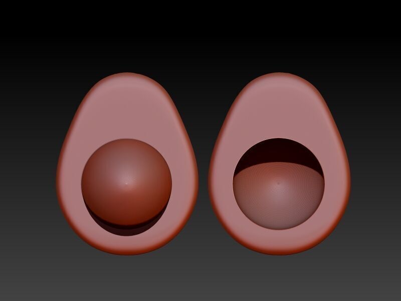 Avacado Pendant Necklace Charm Bracelet Jewelry 3D print model_1