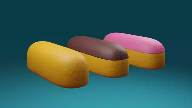 Twinkies Low-poly 3D model