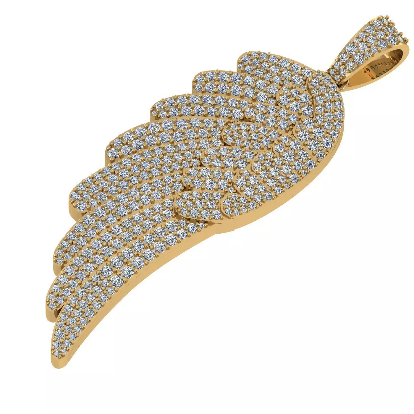 wing pendant 3D print model Free 3D print model