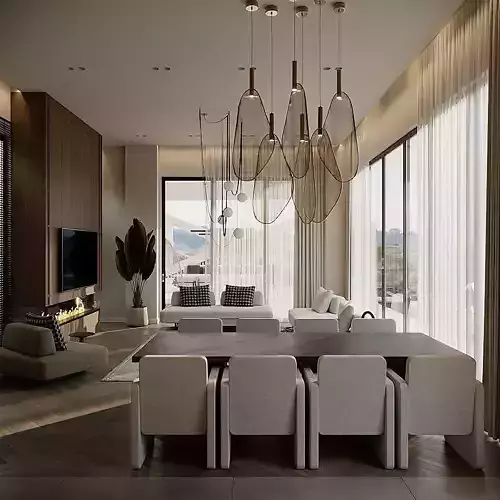 Modern Interior 3ds Max Corona Renderer 12