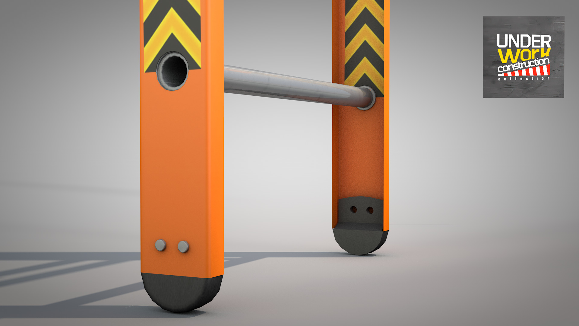 Construction - Ladder Orange 3D model_4