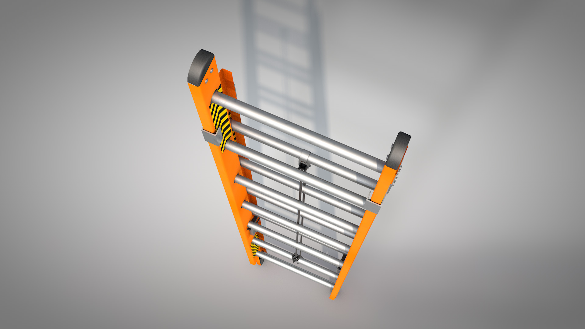 Construction - Ladder Orange 3D model_2