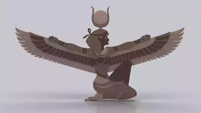 Egyptian Symbols - 053 Low-poly 3D model
