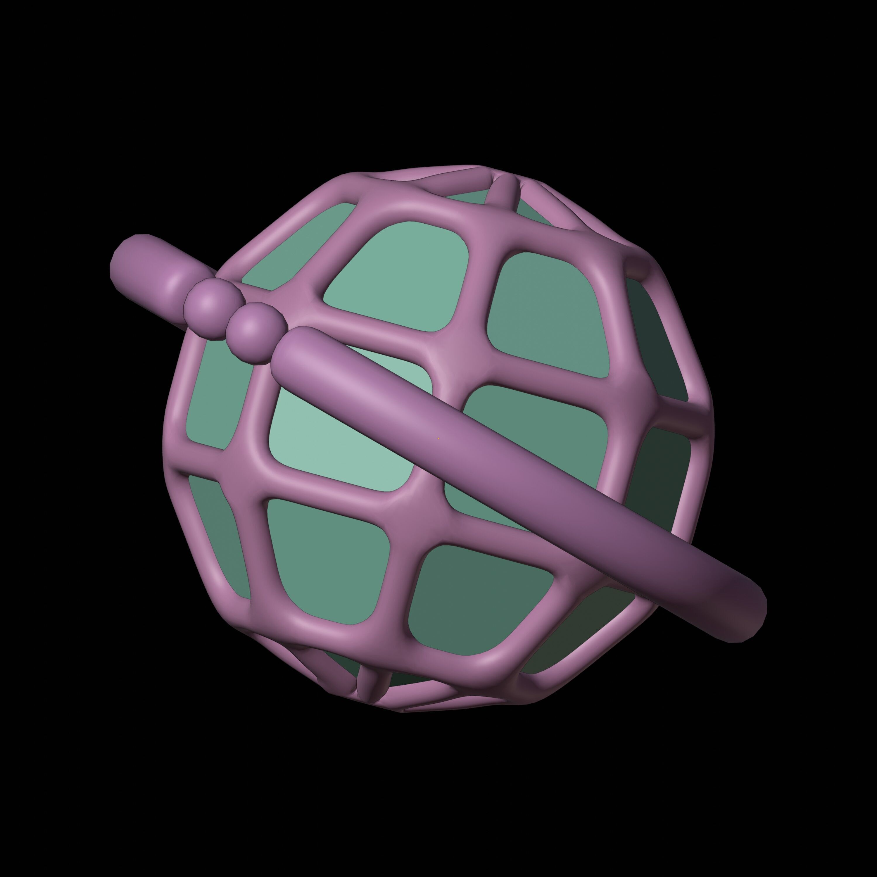 Internet web browser icon 3D model_2