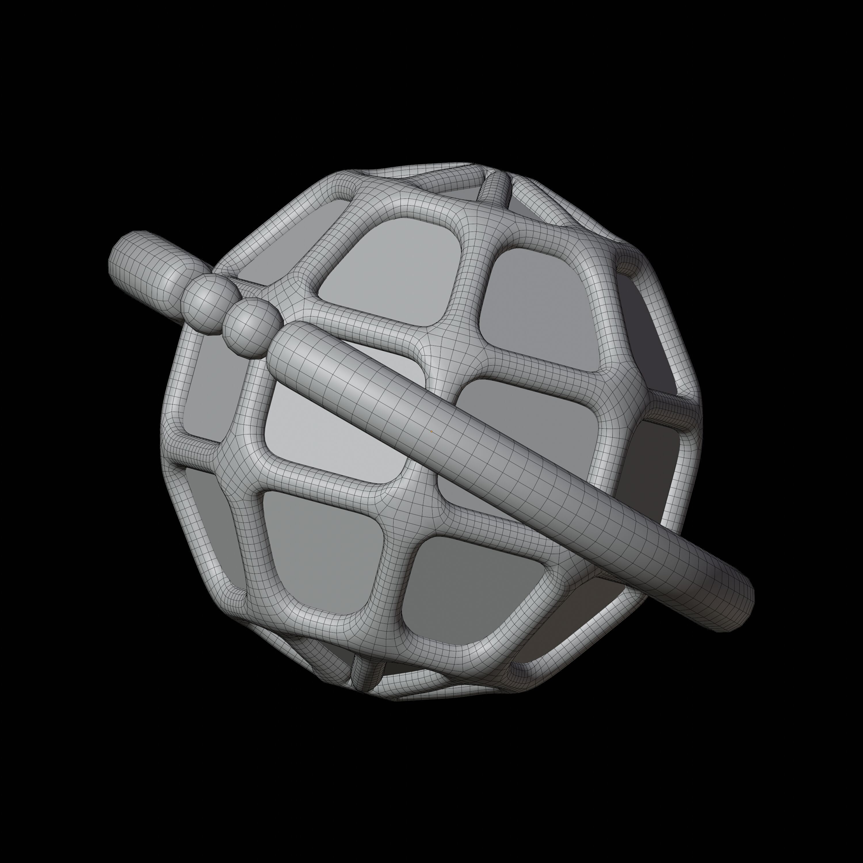 Internet web browser icon 3D model_1