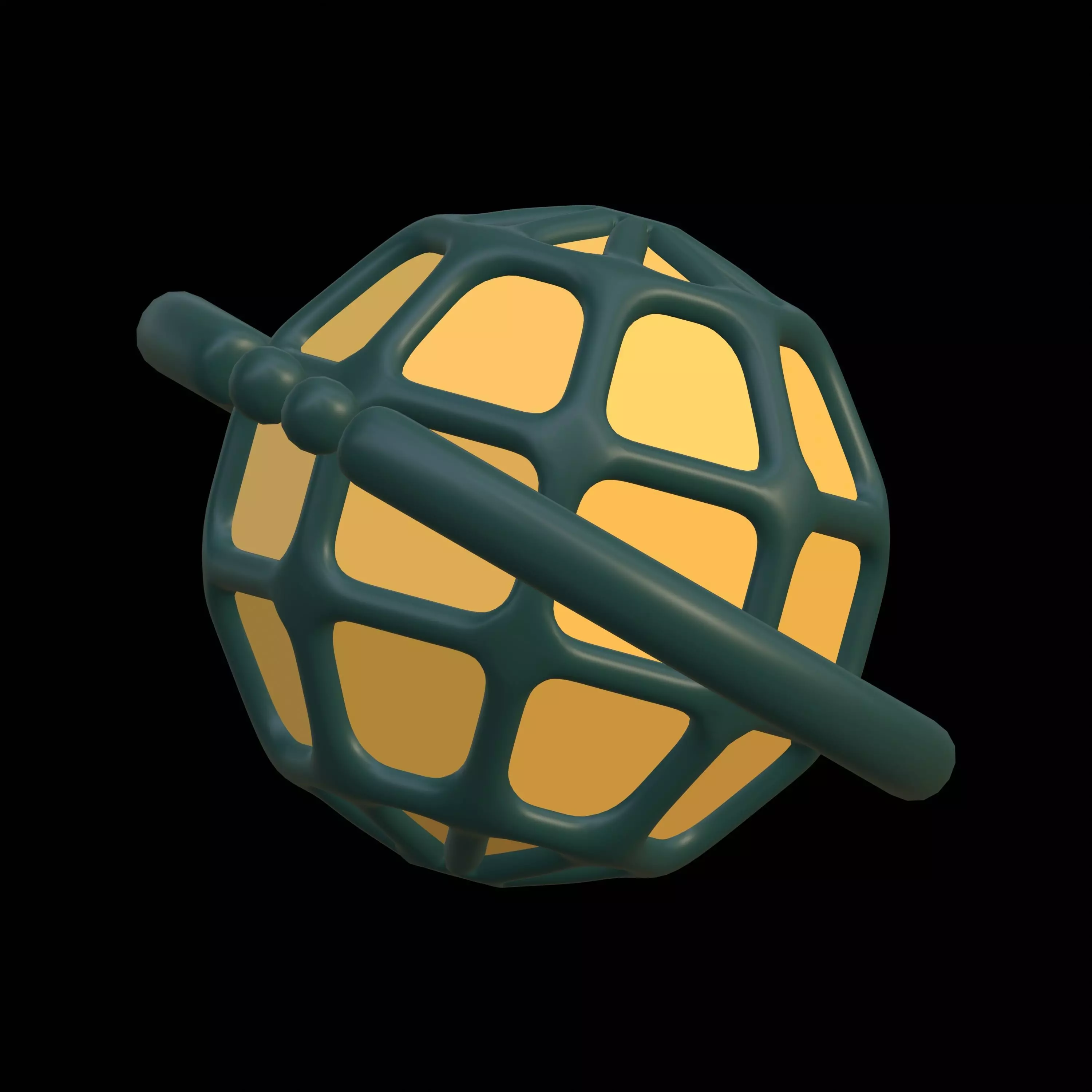 Internet web browser icon 3D model_0