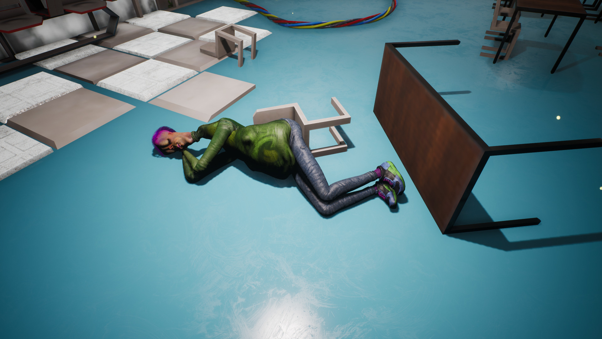 Cartoon-Style Human 1 Low-poly 3D model_5