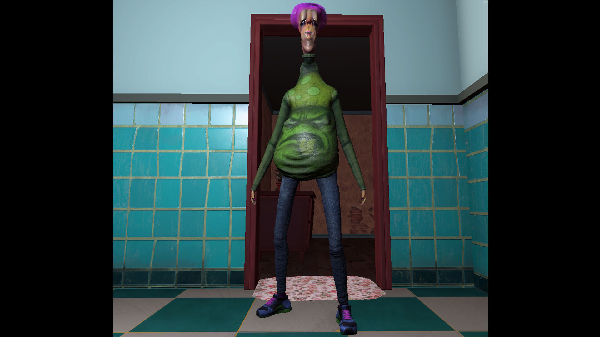 Cartoon-Style Human 1 Low-poly 3D model_14