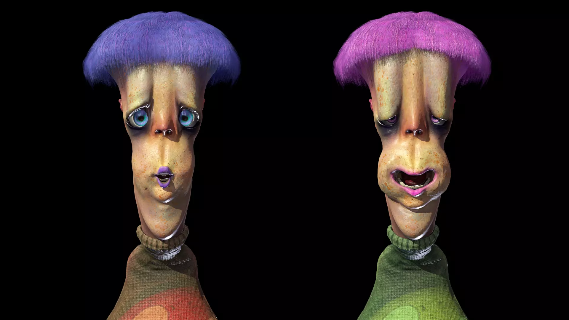 Cartoon-Style Human 1 Low-poly 3D model_0